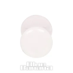 Blue Banana Acrylic Glow In The Dark Ear Plug 2-20mm (White)