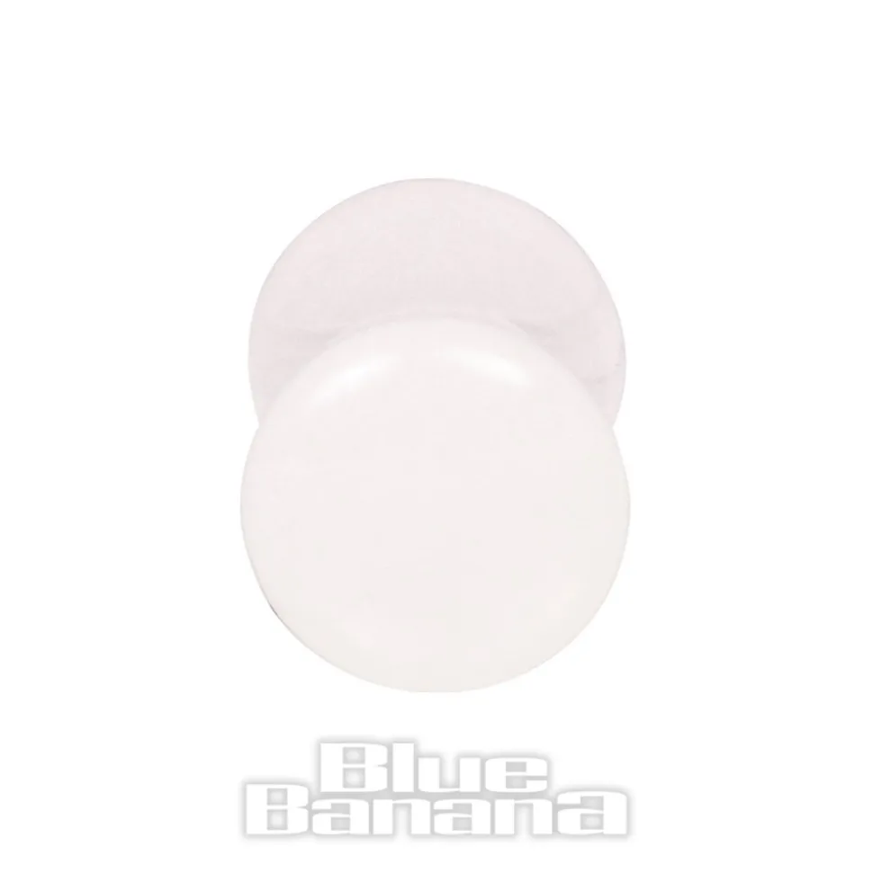 Blue Banana Acrylic Glow In The Dark Ear Plug 2-20mm (White)