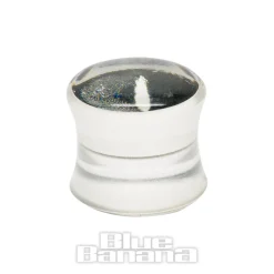 Blue Banana Acrylic Leaf Ear Plug 6-14mm (Clear)