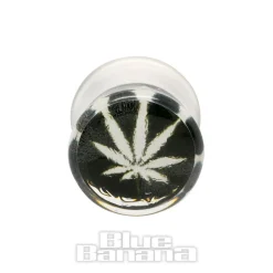 Blue Banana Acrylic Leaf Ear Plug 6-14mm (Clear)