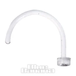 Blue Banana Acrylic 1.2mm Nose Wire Retainer (Transparent)