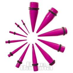 Blue Banana Acrylic Neon Ear Stretcher (Purple)