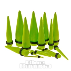 Blue Banana Acrylic Neon Ear Stretcher (Green)