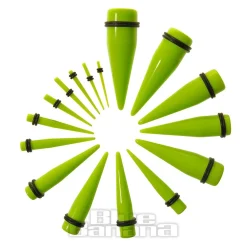 Blue Banana Acrylic Neon Ear Stretcher (Green)