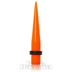 Blue Banana Acrylic Neon Ear Stretcher (Orange)