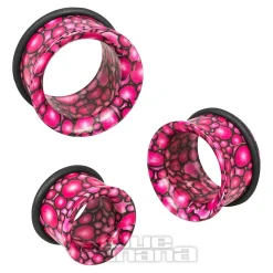 Blue Banana Acrylic Pebble Ear Tunnel 8-20mm (Pink)