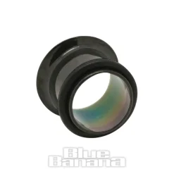 Blue Banana Acrylic Plain Ear Plug 4-10mm (Black)