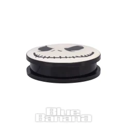 Blue Banana Acrylic Pumpkin Face Ear Plug 26-36mm (Black/White)