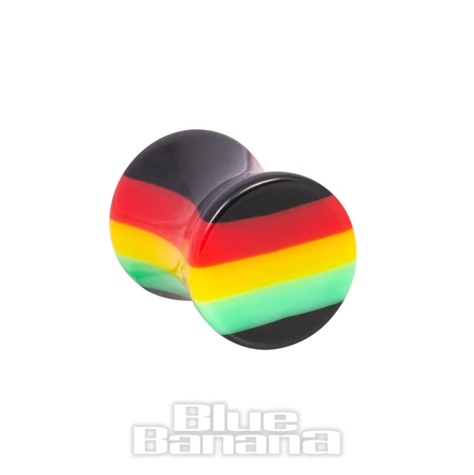 Blue Banana Acrylic Rasta Plug & Stretcher Kit (Multicoloured)