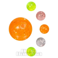 Blue Banana Acrylic UV 8mm Assorted Glitter Balls (Pack Of 10)