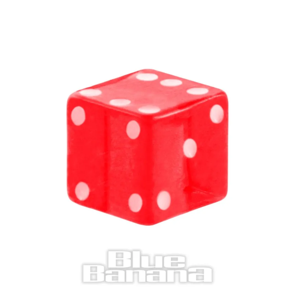 Blue Banana Acrylic UV 4mm Dice Add On (Red)