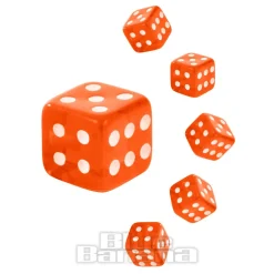 Blue Banana Acrylic UV 5mm Dice Add On (Orange)