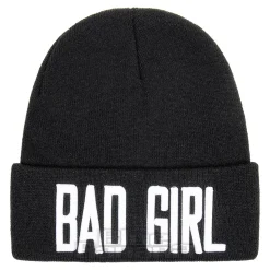 Blue Banana Bad Girl Beanie Hat (Black)