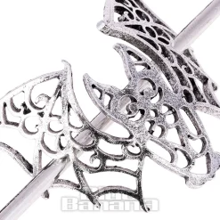 Blue Banana Bat Cut Out Hair Pin (Silver)