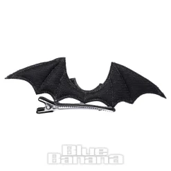 Blue Banana Bat Hair Clip (Black)