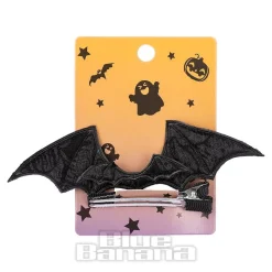 Blue Banana Bat Hair Clip (Black)