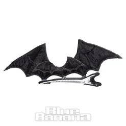 Blue Banana Bat Hair Clip (Black)