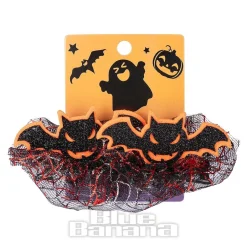 Blue Banana Bat Hair Clips (Orange/Black)