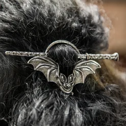 Blue Banana Bat Hair Pin (Black)