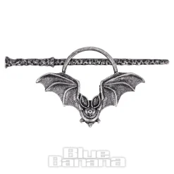 Blue Banana Bat Hair Pin (Black)