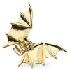 Blue Banana Bat Wings Hair Clip (Antique Gold)