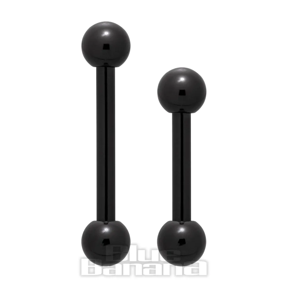 Blue Banana Black Titanium Barbell (Black)