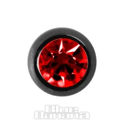 Blue Banana Black Titanium 5mm Jewelled Ball (Siam)