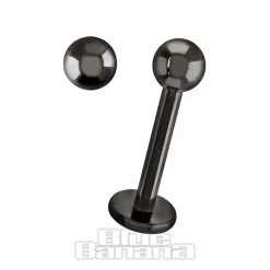 Blue Banana Black Titanium 1.2mm Labret (Black)