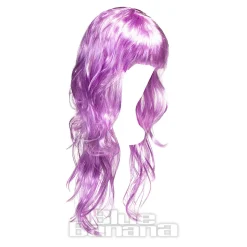 Blue Banana Bright Coloured Long Wig (Lilac)