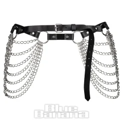 Blue Banana 7 Chain Belt (Black)