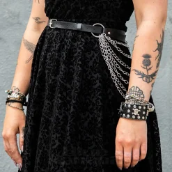 Blue Banana 7 Chain Belt (Black)