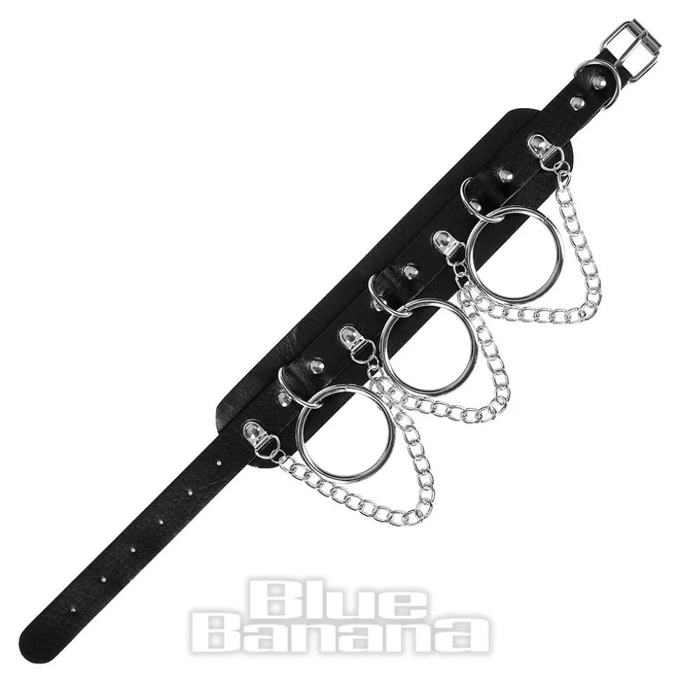 Blue Banana Chains & Rings Choker (Black)