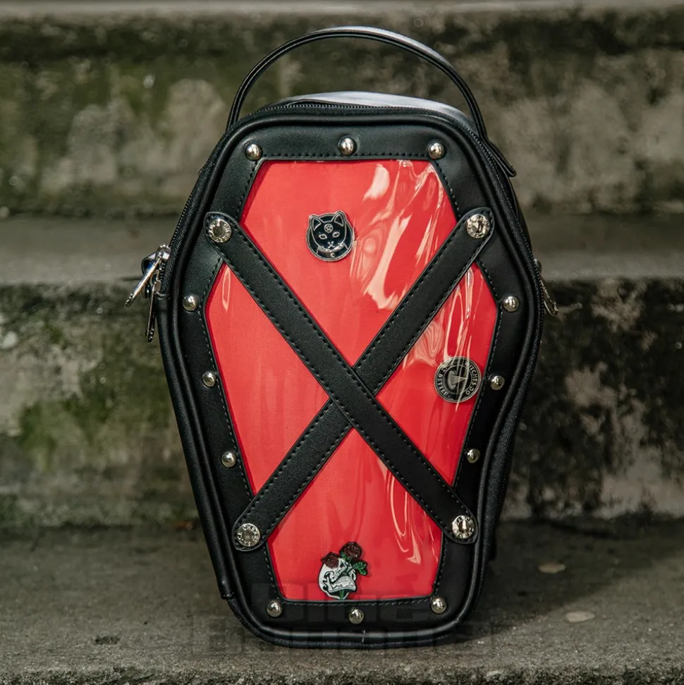 Blue Banana Coffin Bag (Red)
