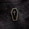Blue Banana Coffin Pin Badge (Black)