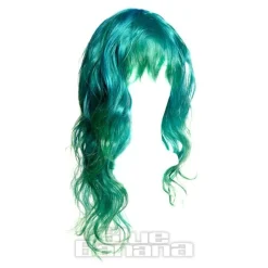 Blue Banana Colour Change Wig (Blue-Green)