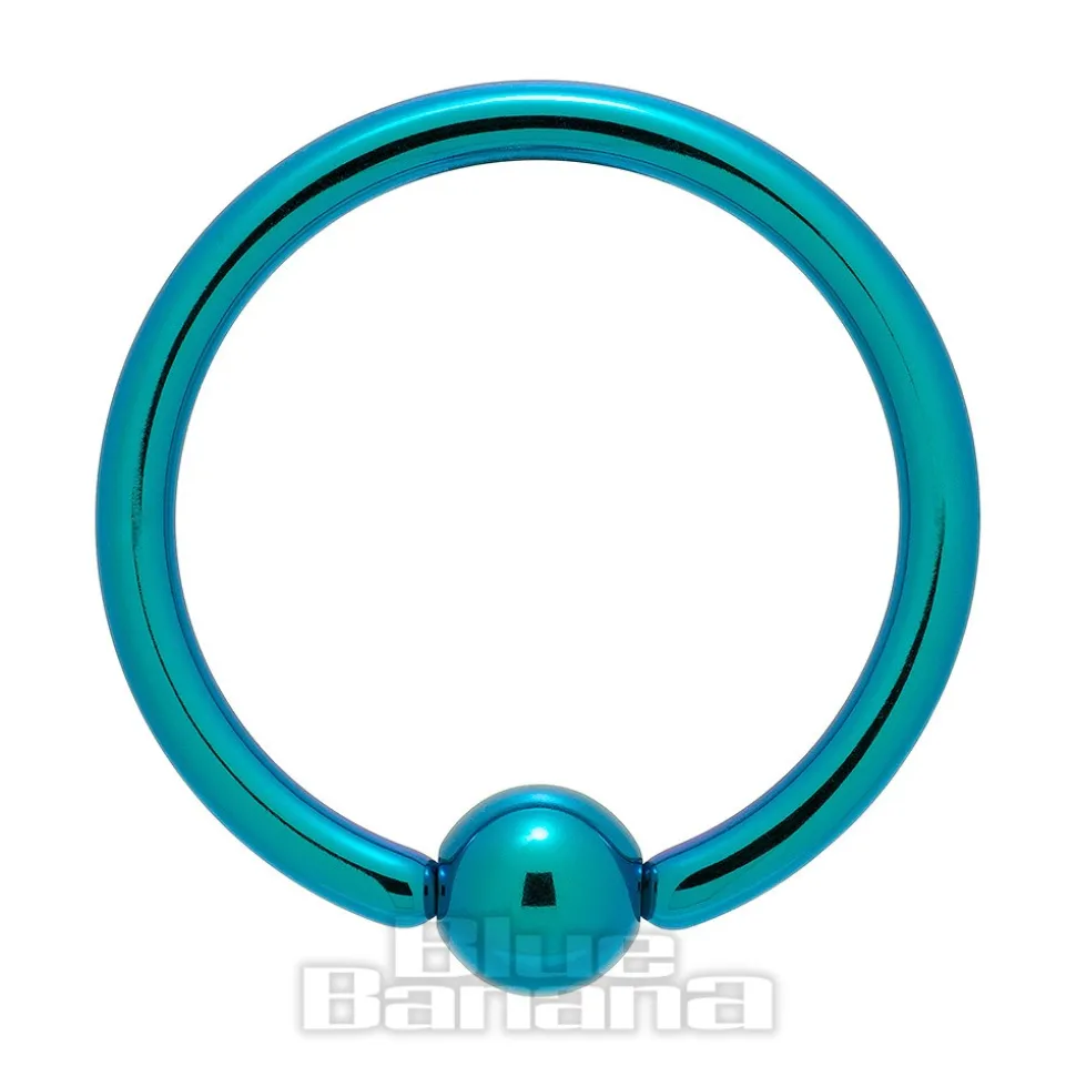 Blue Banana Coloured Titanium BCR (Turquoise)