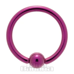 Blue Banana Coloured Titanium BCR (Fuchsia)