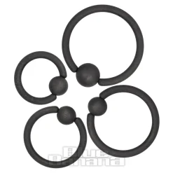 Blue Banana Coloured Titanium BCR (Matt Black)