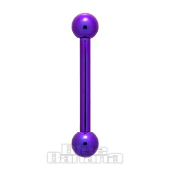 Blue Banana Coloured Titanium 1.6mm Barbell (Purple)