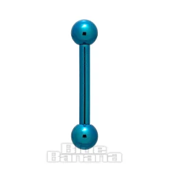Blue Banana Coloured Titanium 1.6mm Barbell (Teal)