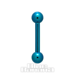 Blue Banana Coloured Titanium 1.6mm Barbell (Teal)
