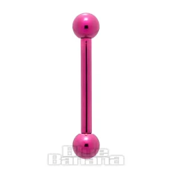 Blue Banana Coloured Titanium 1.6mm Barbell (Fuchsia)