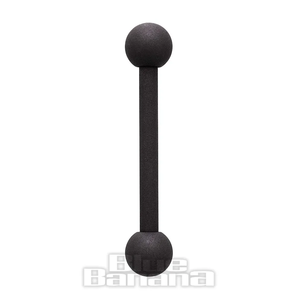 Blue Banana Coloured Titanium 1.6mm Barbell (Matt Black)