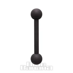 Blue Banana Coloured Titanium 1.6mm Barbell (Matt Black)