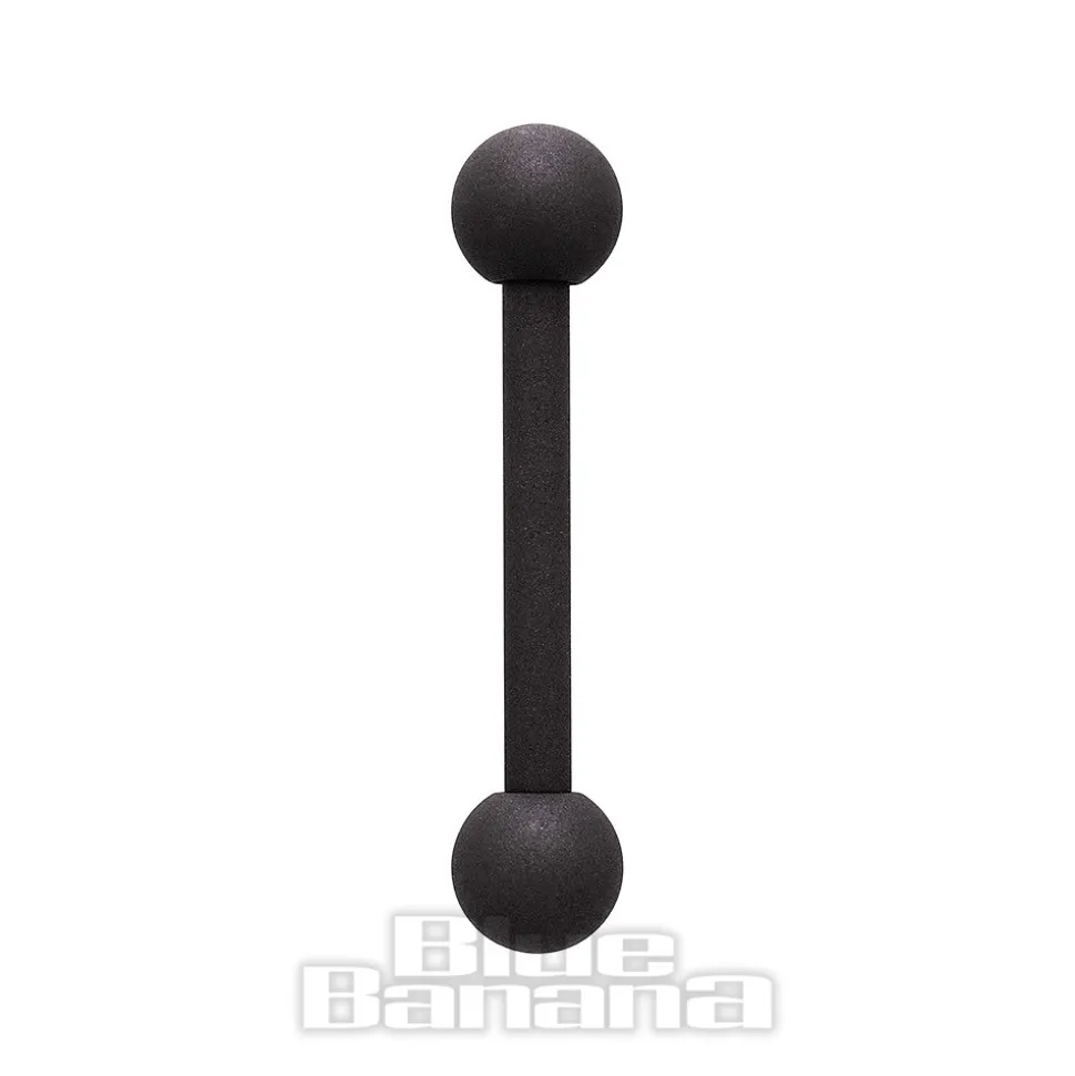 Blue Banana Coloured Titanium 1.6mm Barbell (Matt Black)