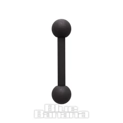 Blue Banana Coloured Titanium 1.6mm Barbell (Matt Black)