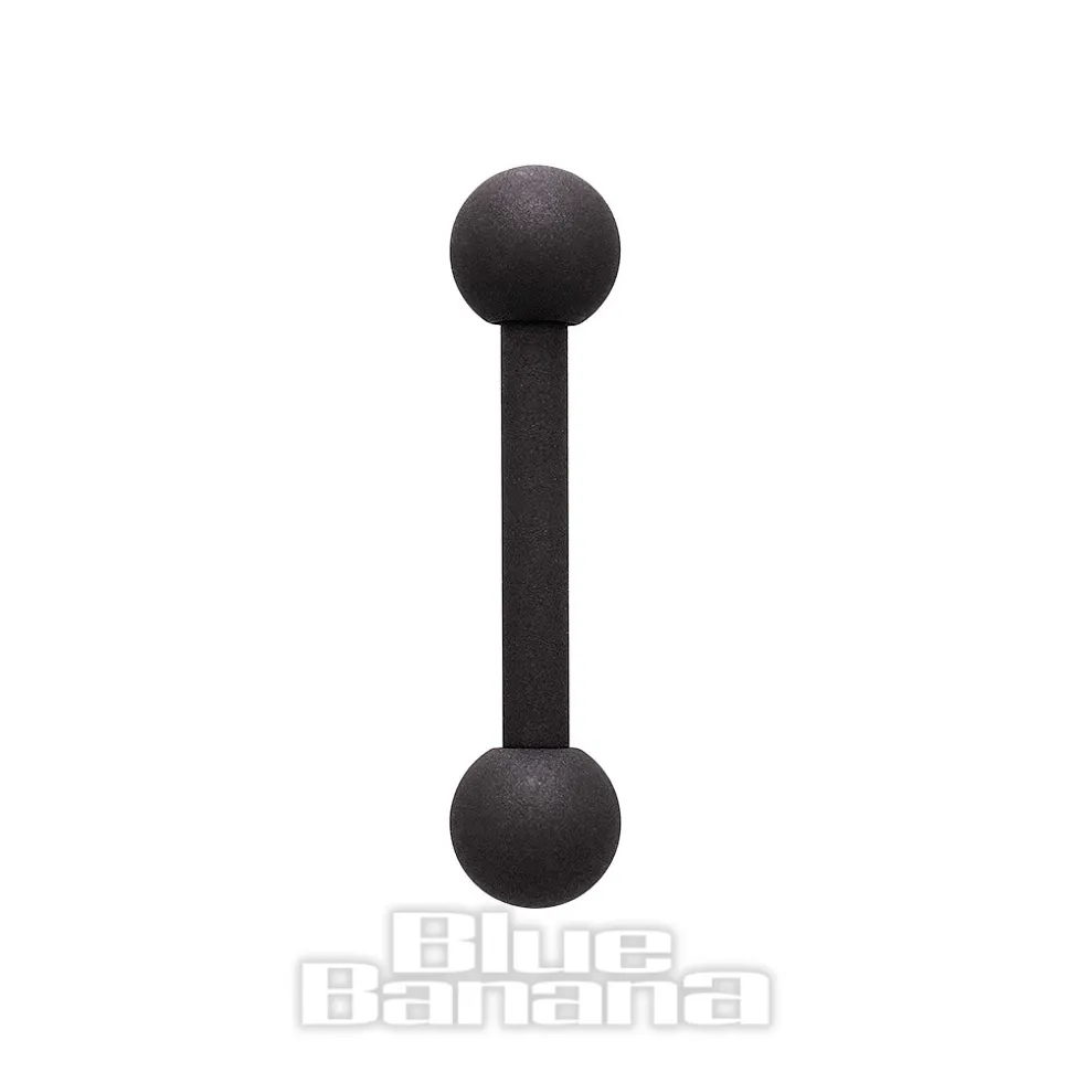 Blue Banana Coloured Titanium 1.6mm Barbell (Matt Black)