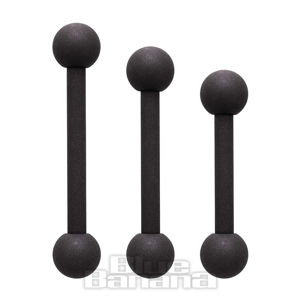 Blue Banana Coloured Titanium 1.6mm Barbell (Matt Black)