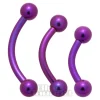 Blue Banana Coloured Titanium Curved Barbell (Purple)