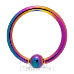 Blue Banana Coloured Titanium 1.2mm BCR (Multicoloured)